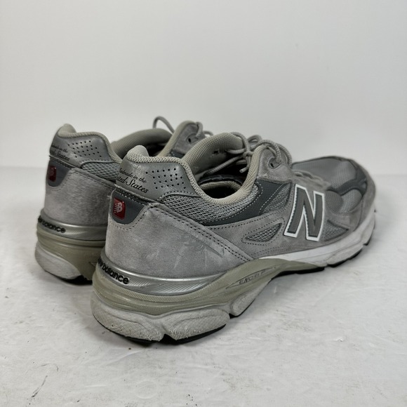 New Balance 990 V3 Gray Running Shoes Men\'s Made IN USA  M990GL3 Size 14 D main image 6